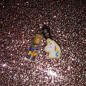 Handmade🦄💩 Necklace with12inch ball chain